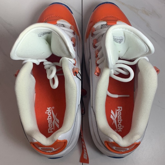 REebok Question Low Patent Orange GS FY2344 White Vivid Orange Size 5 - Picture 11 of 11